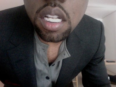 Kanye's new diamond bling