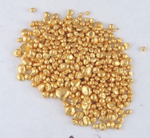 Recycled refined Gold grains